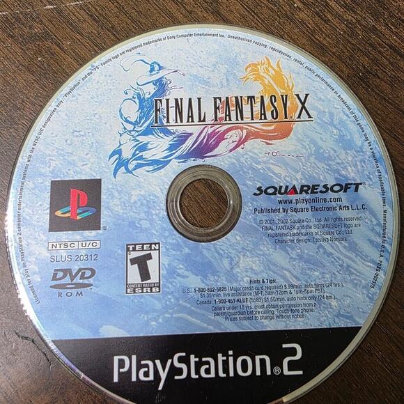 Final Fantasy X (Sony PlayStation 2, 2002) PS2 Disc Only - Picture 1 of 5